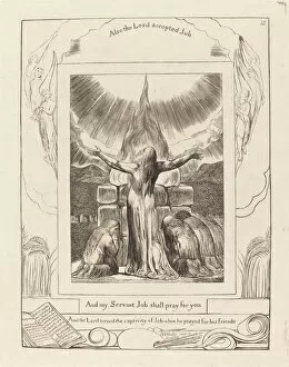 Book Of Job Gallery: Jobs Sacrifice, 1825. Creator: William Blake