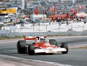 Mclaren Prints: Jochen Mass racing a McLaren-Cosworth M23, Spanish Grand Prix, Jarama, Spain, 1977