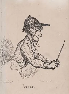 Jockey, April 1808. April 1808. Creator: Thomas Rowlandson