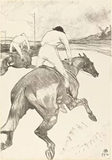 Horse Race Gallery: The Jockey (Le jockey), 1899. Creator: Henri de Toulouse-Lautrec