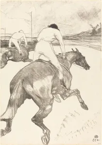 Race Track Prints: The Jockey (Le jockey), 1899. Creator: Henri de Toulouse-Lautrec