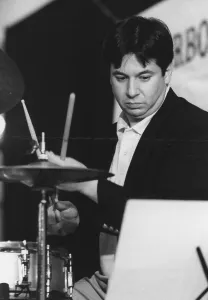 Double Chin Prints: Joe Ascione, The March of Jazz, Clearwater Beach, Florida, 1997. Creator: Brian Foskett
