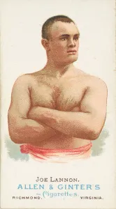 Boxer Gallery: Joe Lannon, Pugilist, from Worlds Champions, Series 1 (N28) for Allen &
