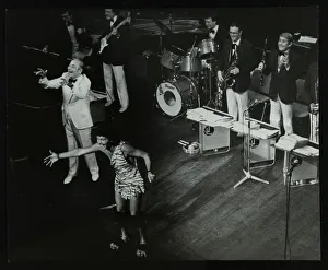 Hatfield Prints: Joe Loss (left) on stage with his orchestra at the Forum Theatre