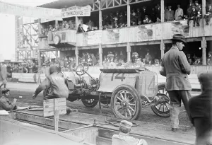 Racing Circuit Prints: Joe Matson's Corbin, 1910. Creator: Bain News Service