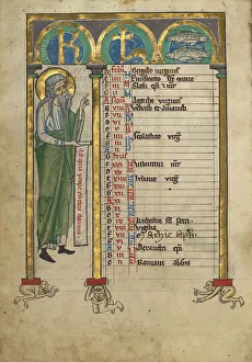 Joel; Psalter, about 1240-1250. Creator: Unknown