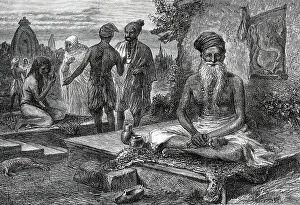 Sadu Prints: Joghi Wallahs at Benares, from a sketch by one of our special artists