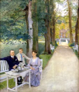 Joh Salve Kallevig, Gudrun Kallevig, Morten Kallevig, c1900-1928. Artist: Eilif Peterssen