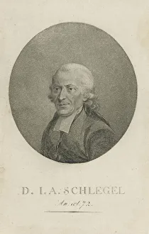 Johann Adolf Schlegel (1721-1793), c. 1800. Creator: Anonymous