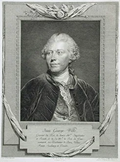 Johann Georg Wille Prints: Johann Georg Wille, 1776. Creator: Johann Gotthard von Müller