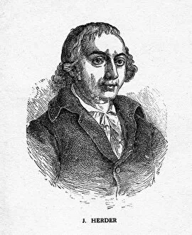 Johann Gottfried Collection: Johann Gottfried von Herder, German poet, critic, theologian, and philosopher, 19th century