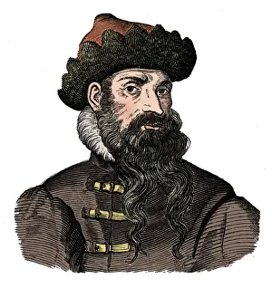 Johann Gutenberg, German metalworker and inventor, 16th century, (1870) Johann Gutenberg, German metalworker and inventor, 16th century, (1870)