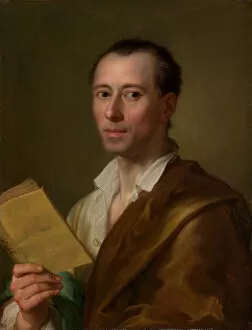 Archaeologist Gallery: Johann Joachim Winckelmann (1717-1768), ca. 1777. Creator: Anton Raphael Mengs