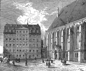 Saxony Prints: Johann Sebastian Bachs house, Leipzig, Germany, c1890