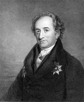 Johann Wolfgang von Goethe, German poet, dramatist and scientist, c1830