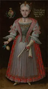 Rich Prints: Johanna Zuzanna Horvathova aged seven, c1750. Creator: Jan Gottlieb Kramer