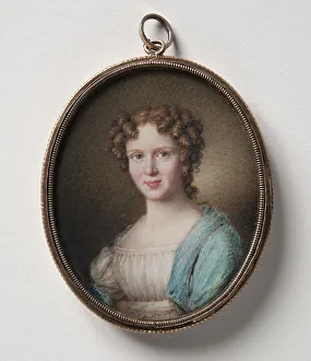 Gouache On Ivory Prints: Johanne Marie Stolpe, m. Ehrenreich