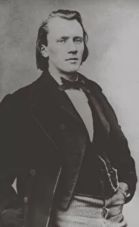 Phototypie Collection: Johannes Brahms (1833-1897), 1850