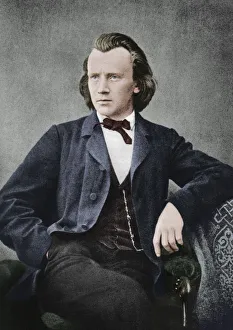 Johannes Brahms (1833-1897), German composer and pianist, c1866