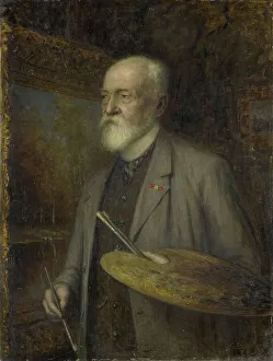 Johannes Gijsbert Vogel Prints: Johannes Gijsbert Vogel (1828-1915), Painter, 1910. Creator: Gijsbertus Derksen