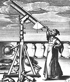 Brewer Collection: Johannes Hevelius, German astronomer, 1647