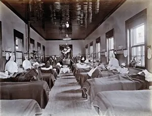 Bandage Prints: Johannesburg Hospital, South Africa: hospital ward with male patients