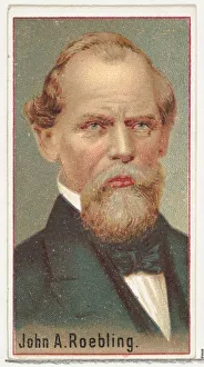 Souvenir Book Prints: John A. Roebling, printers sample for the Worlds Inventors souvenir album (A25