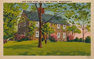 Lawn Prints: John Alden House, Duxbury, Massachusetts, c1940s