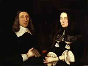 Double Portrait Prints: John Alexander and his wife Marjory Jamesone, c1630. Creator: George Jamesone