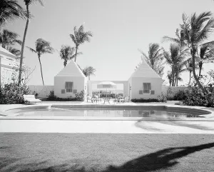 Swimming Pool Prints: John B. Ford, residence in Hobe Sound, Florida, 1960. Creator: Gottscho-Schleisner, Inc