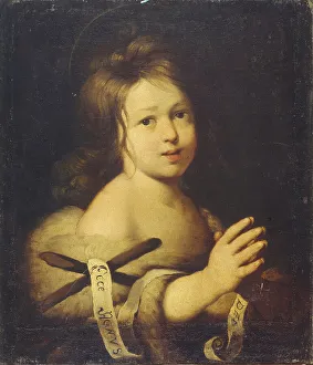 Bernardo 1581 1644 Prints: John the Baptist as child. Artist: Strozzi, Bernardo (1581-1644)