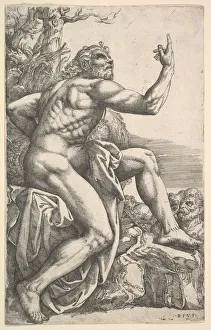Metro Prints: John the Baptist Preaching in the Wilderness. Creator: Battista Franco Veneziano