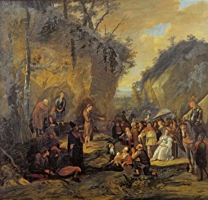 Gathered Prints: John the Baptist Preaching in the Wilderness, c1652-1653. Creator: Jan Steen