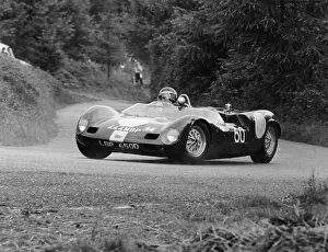 Corner Prints: John Barnes in the Wiscombe Hill Climb, Devon, July 1966