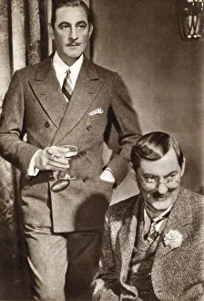 Lionel Prints: John Barrymore and Lionel Barrymore, American actors, 1933