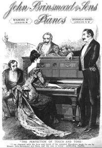 Lower Case Collection: John Brinsmead & Sons Pianos, 1888. Creator: Unknown