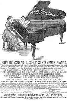Grand Piano Prints: John Brinsmead & Sons Sostenente Pianos