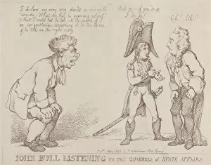 Viscount Collection: John Bull Listening to the Quarrels of State Affairs, May 1, 1803. May 1, 1803