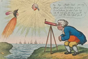 George Iii King Of Great Britain Collection: John Bull Making Observations on the Comet, November 10, 1807. November 10, 1807