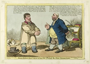 C Williams Gallery: John Bulls First Visit to his Old Friend the New Secretary, published March 3, 1806