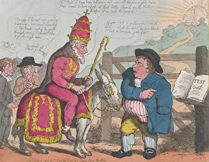 Oath Gallery: John Bulls Turnpike Gate, May 15, 1805. May 15, 1805. Creator: Thomas Rowlandson