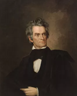John C Calhoun Gallery: John C. Calhoun, c. 1845. Creator: George Peter Alexander Healy