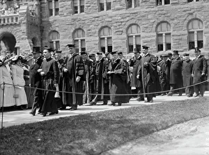 John Carroll, Statue At Georgetown University, Dedicated May 4, 1912 - Scenes At Desk, 1912 May 4. Creator: Harris & Ewing. John Carroll, Statue At Georgetown University, Dedicated May 4, 1912 - Scenes At Desk, 1912 May 4
