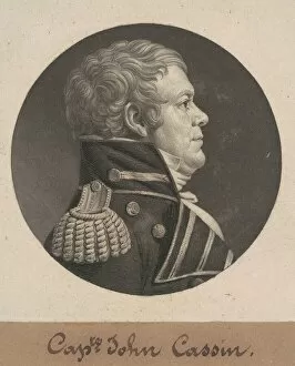 Naval Uniform Gallery: John Cassin, 1806. Creator: Charles Balthazar Julien Févret de Saint-Mémin