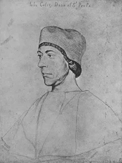 Parker Prints: John Colet, c1535 (1945). Artist: Hans Holbein the Younger