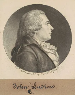 Pigtail Prints: John Crooke Ludlow, 1798. Creator: Charles Balthazar Julien Fevret de Saint-Mé