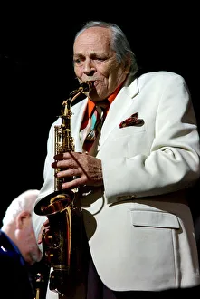 Laine Prints: John Dankworth, Brecon Jazz Festival, Powys, Wales. Artist: Brian O Connor