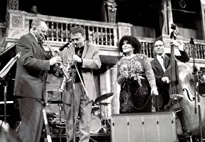 Laine Prints: John Dankworth, Tim Garland, Cleo Laine and Alec Dankworth, The Globe, London, 2000