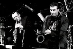 Dame Cleo Gallery: John Dankworth, Tim Garland, Ronnie Scotts, London. Artist: Brian O Connor