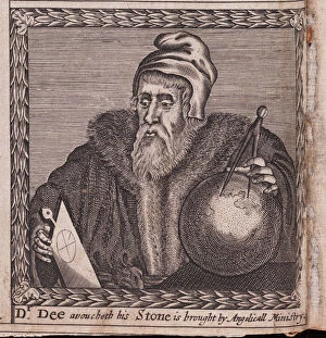 Alchemy Collection: John Dee (From: The order of the Inspirati), 1659. Artist: Anonymous